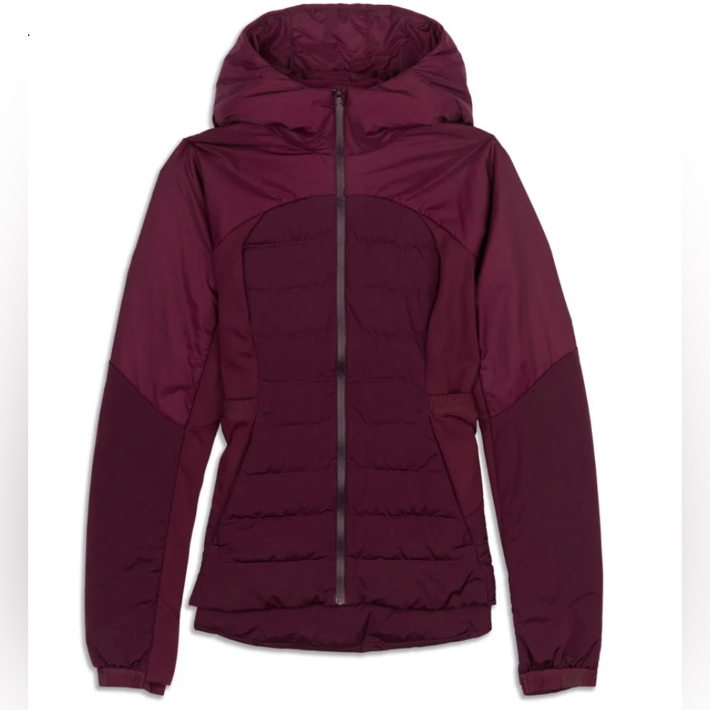 Lululemon -Down For It All Jacket -color: Dark Adobe (burgundy) New condition